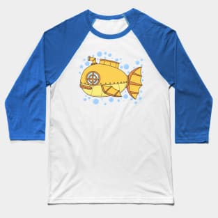 Fish Submarine Baseball T-Shirt